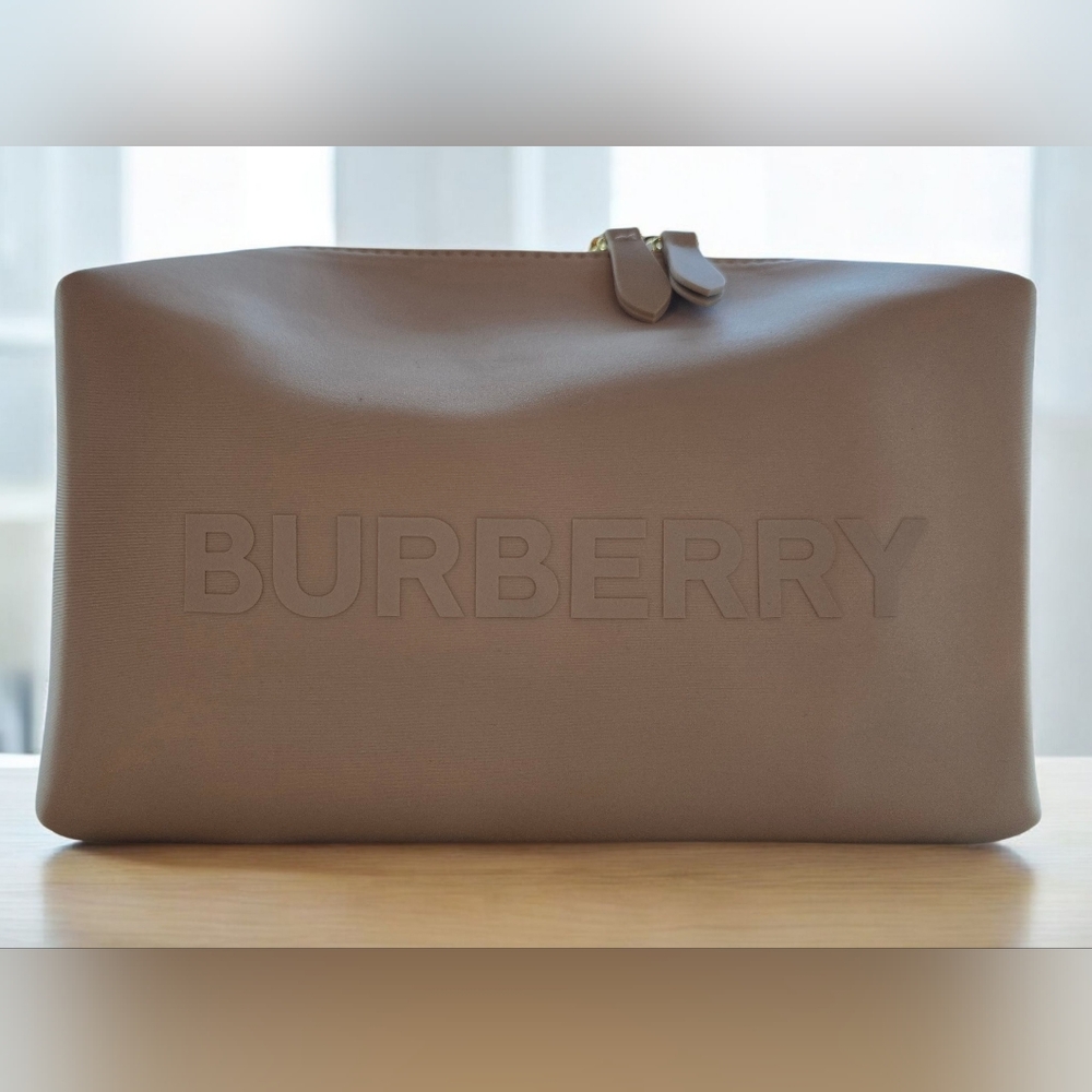 Burberry Taupe Toiletry Bag NWOT